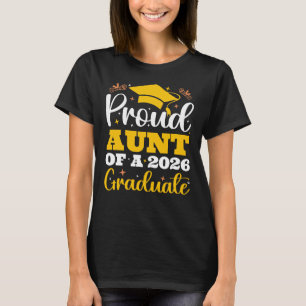 Proud Aunt Of A 2026 Personalised Graduate Auntie T-Shirt
