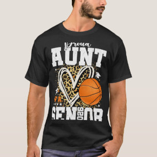 Proud Aunt Of A 2026 Senior Graduate Sketll Leopar T-Shirt