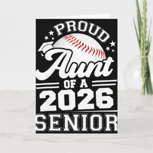 Proud Aunt Of A 2026 Senior Sell Graduation Card