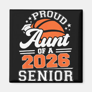 Proud Aunt Of A 2026 Senior Sketll Graduation Aunt Magnet