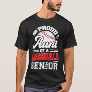Proud Aunt Of A Baseball Senior 2024 Graduation T-Shirt