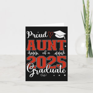 Proud Aunt Of A Cl Of 2025 Graduate For Graduation Card