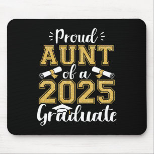 Proud Aunt Of A Cl Of 2025 Graduate Funny Senior A Mouse Pad