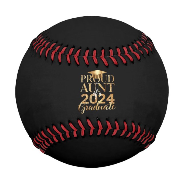 Proud Aunt of a Class of 2024 Senior Graduation Baseball (Front)