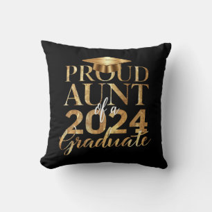 Proud Aunt of a Class of 2024 Senior Graduation Cushion