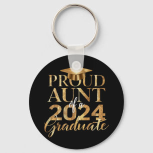Proud Aunt of a Class of 2024 Senior Graduation Key Ring