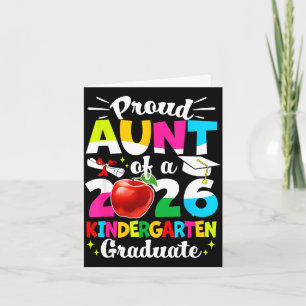 Proud aunt of a class of 2026 graduate kids Proud Card