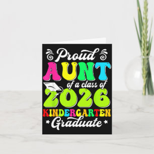 Proud aunt of a class of 2026 graduate seniorProud Card