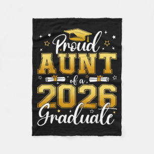 Proud aunt of a class of 2026 graduate seniorProud Fleece Blanket