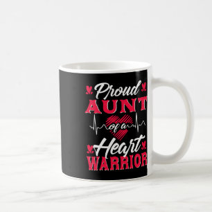 Proud Aunt Of A Heart Warrior Chd Awareness Coffee Mug
