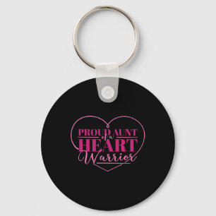 Proud Aunt Of A Heart Warrior Key Ring