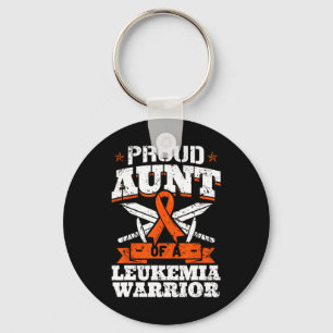Proud Aunt Of A Leukaemia Warrior Tia Awareness Bl Key Ring