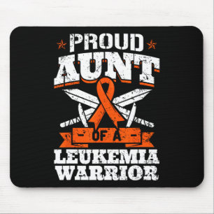 Proud Aunt Of A Leukaemia Warrior Tia Awareness Bl Mouse Pad