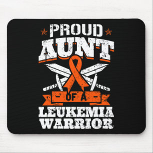 Proud Aunt Of A Leukaemia Warrior Tia Awareness Bl Mouse Pad