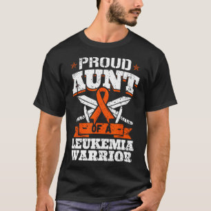 Proud Aunt Of A Leukaemia Warrior Tia Awareness Bl T-Shirt