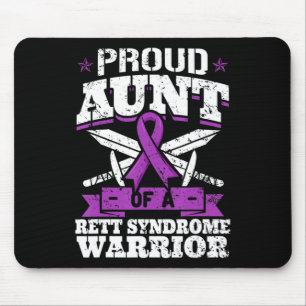 Proud Aunt Of A Rett Syndrome Warrior RTT Awarenes Mouse Pad