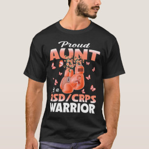 Proud Aunt Of A Rsd Crps Warrior Awareness Boxing T-Shirt