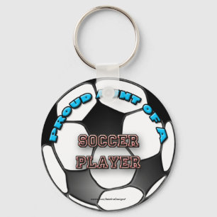 Proud Aunt of a Soccer Player keychain
