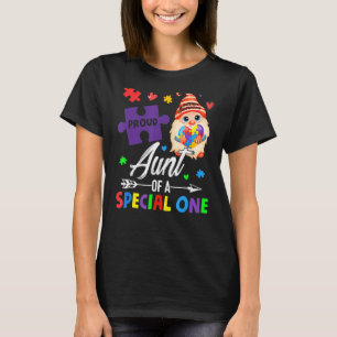 Proud Aunt Of A Special One Puzzle Gnome Autism Aw T-Shirt
