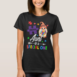 Proud Aunt Of A Special One Puzzle Gnome Autism Aw T-Shirt