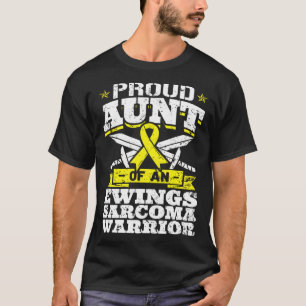 Proud Aunt Of An Ewings Sarcoma Warrior Awareness T-Shirt