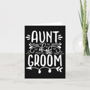 Proud Aunt Of The Groom Wedding Marriage Family  Card