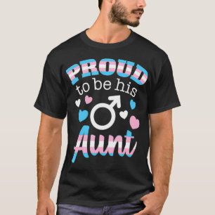 Proud Aunt Transgender Nephew Trans Pride Flag LGB T-Shirt