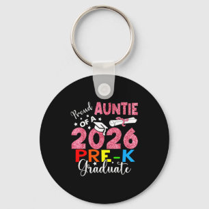 Proud auntie of 2026 pre-k graduate mothers day key ring