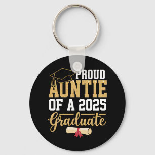 Proud Auntie Of A 2025 Graduate Senior Cl Of 2025 Key Ring