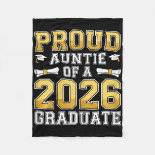 Proud Auntie Of A 2026 Graduate Shirt Cl 2026 Grad Fleece Blanket