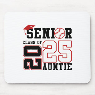 Proud Auntie Of A Bysebyll Senior 2025 Graduation Mouse Pad