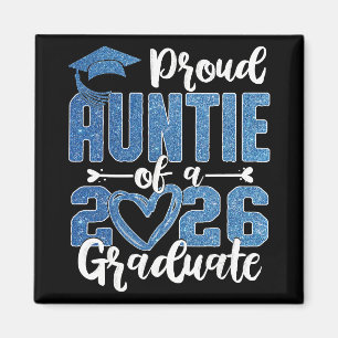 Proud Auntie Of A Cl Of 2026 Graduate Senior Gradu Magnet