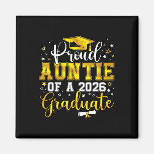 Proud Auntie Of A Cl Of 2026 Graduate Senior Gradu Magnet