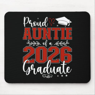Proud Auntie Of A Cl Of 2026 Graduate Senior Gradu Mouse Pad