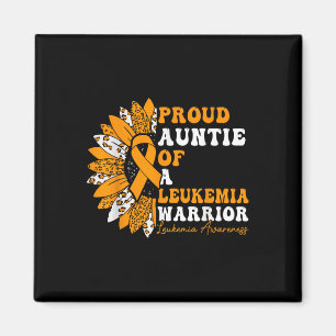 Proud Auntie Of A Leukaemia Warrior Leukaemia Magnet