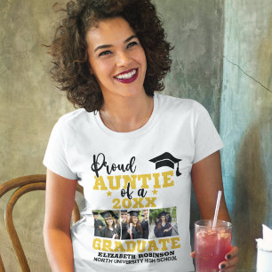 Proud Auntie of the Graduate Photo collage T-Shirt