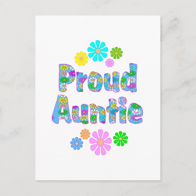 Proud Auntie Postcard (Front)