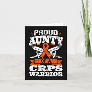 Proud Aunty Of A CRPS Warrior RSD Awareness Ribbon Card