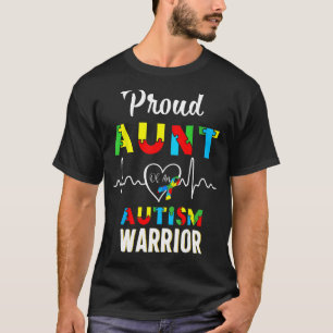 proud autism aunt Autism awareness warrior matchin T-Shirt