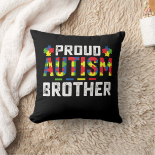 Proud Autism Brother Awareness Autistic Family Cushion