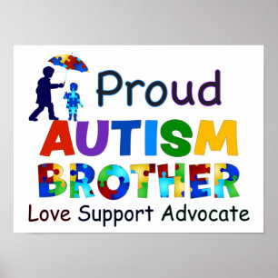 Proud Autism Brother Poster