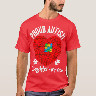 Proud Autism Daughterinlaw Family Matching Outfits T-Shirt