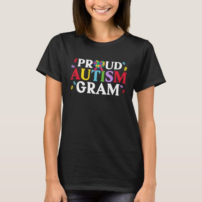 Proud Autism Gram Matching Family Autism Awareness T-Shirt (Front)