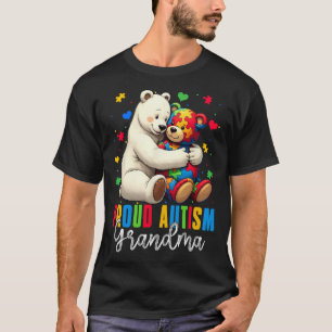 Proud Autism Grandma Bear Autism Awareness Son Dau T-Shirt