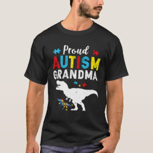 Proud Autism Grandma Family Matching Autism Awaren T-Shirt