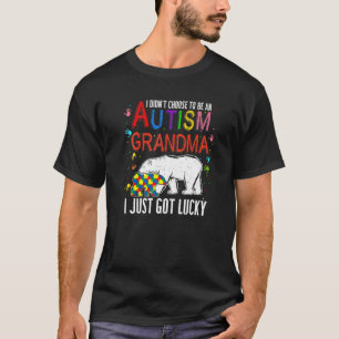 Proud Autism Grandma Matching Family Autism Awaren T-Shirt