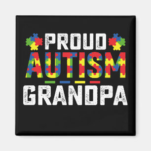 Proud Autism Grandpa Awareness Autistic Family Magnet
