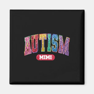 Proud Autism Mimi Autism Awareness Month Family Ma Magnet