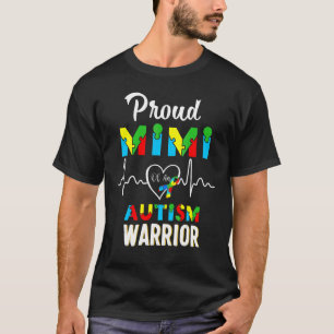 Proud Autism Mimi Autism Awareness Warrior Matchin T-Shirt