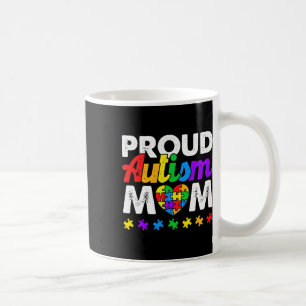 Proud Autism Mum Autism Awareness Acceptance Colou Coffee Mug